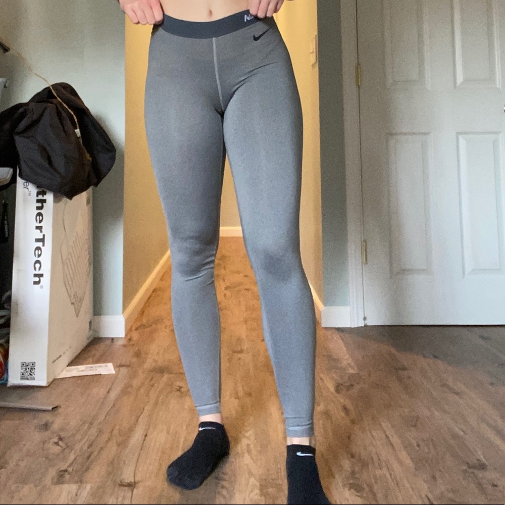 Grey Nike Pro Leggings